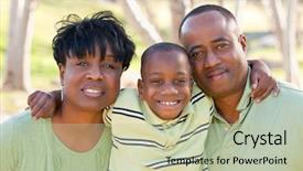 Presentation with woman child - Audience pleasing presentation consisting of happy african american man woman backdrop and a mint green colored foreground