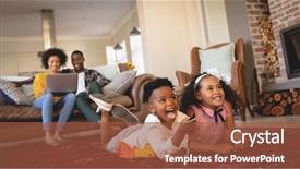  Presentation with social isolation - Theme enhanced with siblings - side view of happy african background and a tawny brown colored foreground