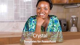  Presentation with happy smiling woman dental health - Cool new presentation with happy african woman drinking coffee backdrop and a coral colored foreground