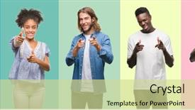  Presentation with chinese american - Amazing PPT theme having happy and funny face good backdrop and a soft green colored foreground