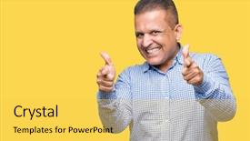  Presentation with arab - Amazing slide set having happy and funny face good backdrop and a yellow colored foreground