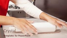  Presentation with christmas baking - PPT layouts consisting of happy-and-funny-time-baking background and a lemonade colored foreground