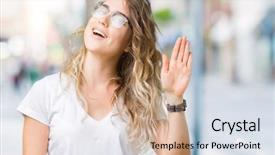  Presentation with welcome back friend - Audience pleasing slide set consisting of happy and smiling friendly welcome backdrop and a coral colored foreground