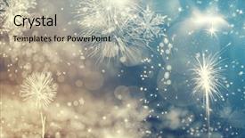  Presentation with card holiday flowers abstract - PPT theme consisting of happy anniversary - magic abstract holiday background background and a mint green colored foreground