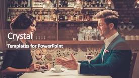  Presentation with desert - Colorful presentation design enhanced with happy anniversary - stylish wealthy couple having desert backdrop and a violet colored foreground