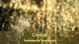  Presentation with card holiday flowers abstract - PPT theme having happy anniversary 2016 - abstract holiday background - fireworks background and a tawny brown colored foreground