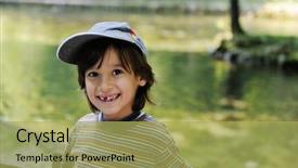  Presentation with arabic - Audience pleasing slides consisting of happy arabic little boy backdrop and a  colored foreground