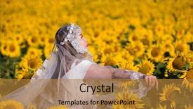  Presentation with wedding asia - Cool new theme with free vwedding - young happy asian woman backdrop and a gold colored foreground