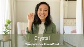  Presentation with relaxation - Presentation with happy-asian-woman-using-having background and a violet colored foreground