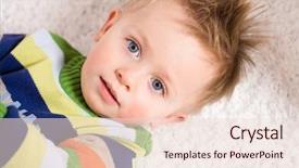  Presentation with 2nd birthday for baby boy - Cool new PPT layouts with happy baby boy 2 years backdrop and a lemonade colored foreground