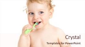  Presentation with baby teeth - Colorful theme enhanced with cod liver fish oil omega backdrop and a white colored foreground