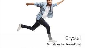  Presentation with clothes - Amazing theme having happy-bearded-hipster-guy backdrop and a white colored foreground