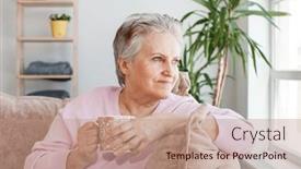  Presentation with wellbeing - Presentation theme with happy-beautiful-dreamy-old-senior background and a  colored foreground