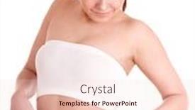  Presentation with loss - Beautiful presentation theme featuring happy beautiful girl weight-loss isolated backdrop and a lemonade colored foreground