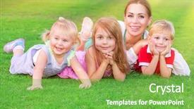  Presentation with love mother - Amazing presentation having happy big family having fun backdrop and a  colored foreground