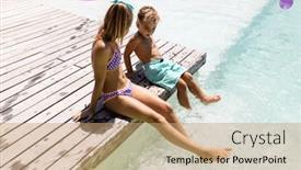  Presentation with sister - Slide deck consisting of happy-biracial-brother-and-sister background and a coral colored foreground