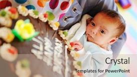  Presentation with birthday party - PPT layouts featuring happy birtday - baby at birthday party background and a  colored foreground