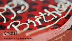  Presentation with children birthday - Presentation theme enhanced with happy birtday - children at birthday party background and a  colored foreground