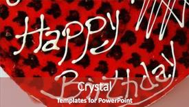  Presentation with children birthday - Colorful theme enhanced with happy birtday - children at birthday party backdrop and a  colored foreground