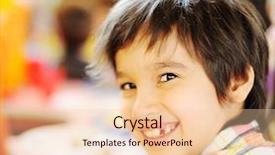  Presentation with children birthday - Audience pleasing PPT theme consisting of cross-country skiing track in berefjell in iveland norway snow blue sky with clouds backdrop and a gray colored foreground