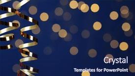  Presentation with birthday party - PPT layouts having happy birthday background - party decoration background and a navy blue colored foreground