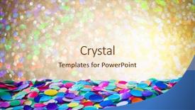  Presentation with colorful birthday or carnival frame - Presentation theme with happy birthday banner - colorful carnival background with confetti background and a cream colored foreground