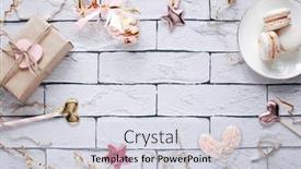  Presentation with happy birthday card - PPT theme with happy-birthday-greeting-card-template background and a light gray colored foreground