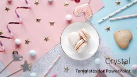  Presentation with happy birthday card - Presentation theme enhanced with happy-birthday-greeting-card-template background and a light gray colored foreground