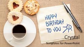  Presentation with happy birthday card - Slides having happy birthday to you greeting background and a lemonade colored foreground