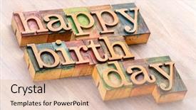  Presentation with happy birthday - Colorful PPT layouts enhanced with happy birthday word abstract backdrop and a lemonade colored foreground