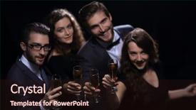  Presentation with my best friend - Presentation theme featuring happy birthsday - closeup best friends background and a wine colored foreground