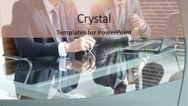  Presentation with employees rights - Cool new theme with happy boss day - two successful employees sitting backdrop and a  colored foreground