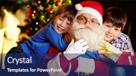  Presentation with toothpaste little kid boy brushing - PPT theme with happy boy embracing sant background and a navy blue colored foreground