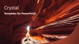  Presentation with destination - Cool new PPT theme with happy canyon fantastic scene unusual colorful sandstone formations in deserts of utah are popular destination for hikers backdrop and a wine colored foreground