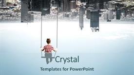  Presentation with childhood - PPT layouts consisting of happy careless childhood mixed media background and a  colored foreground