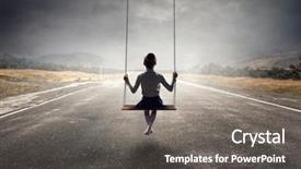  Presentation with childhood - PPT layouts with happy careless childhood mixed media background and a gray colored foreground