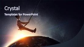  Presentation with childhood - Theme enhanced with happy careless childhood mixed media background and a wine colored foreground