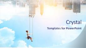  Presentation with childhood - Beautiful slide set featuring happy careless childhood mixed media backdrop and a  colored foreground