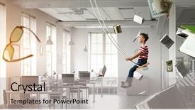  Presentation with childhood - Slide deck consisting of happy careless childhood mixed media background and a light gray colored foreground