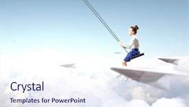  Presentation with childhood - PPT layouts having happy careless childhood mixed media background and a sky blue colored foreground