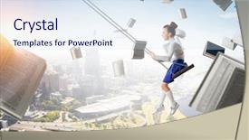  Presentation with childhood - Audience pleasing PPT layouts consisting of happy careless childhood mixed media backdrop and a sky blue colored foreground