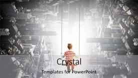  Presentation with childhood - Theme with happy careless childhood mixed media background and a light gray colored foreground