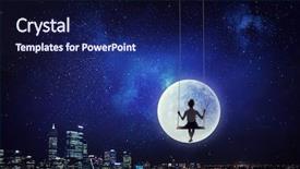  Presentation with childhood - PPT theme enhanced with happy careless childhood mixed media background and a  colored foreground