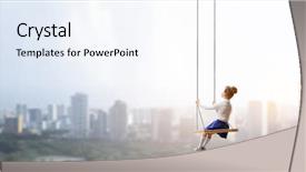  Presentation with early childhood development - Slide set consisting of happy careless childhood mixed media background and a sky blue colored foreground