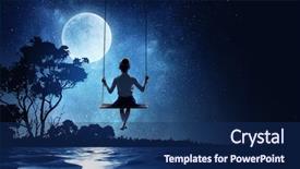  Presentation with childhood - Beautiful slides featuring happy careless childhood mixed media backdrop and a  colored foreground