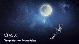  Presentation with media - Beautiful PPT theme featuring happy-careless-childhood-mixed-media backdrop and a wine colored foreground