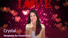  Presentation with design thinking - Amazing PPT layouts having chin against digitally generated girly backdrop and a wine colored foreground