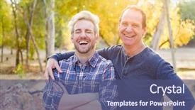  Presentation with catholic father son hoyly spirit - Amazing theme having happy caucasian father and son backdrop and a  colored foreground