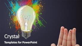  Presentation with college education happy smiling - Slide deck featuring happy cheerful smiley fingers looking background and a dark gray colored foreground