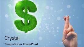  Presentation with dollar sign - PPT layouts having happy cheerful smiley fingers looking background and a  colored foreground
